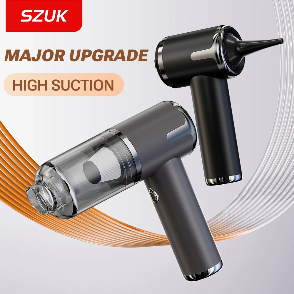 

SZUK Новый Мини Автомобильный Пылесос Беспроводной Мощный Беспроводной Автомобильный Очиститель Ручной Портативный Пылесос Чистящая Машина Пылесос для автомобиля Автомобильный беспроводной очиститель