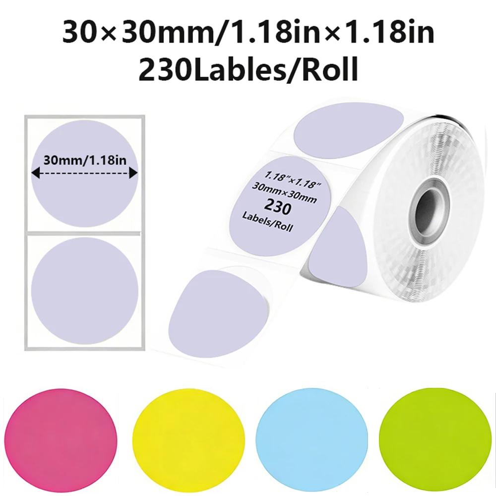 

Термоэтикетки 30-50 мм, самоклеящиеся, для термопринтеров, совместимые с Phomemo M110, M220, M200, E210, P50, DETONG P1, WP9520