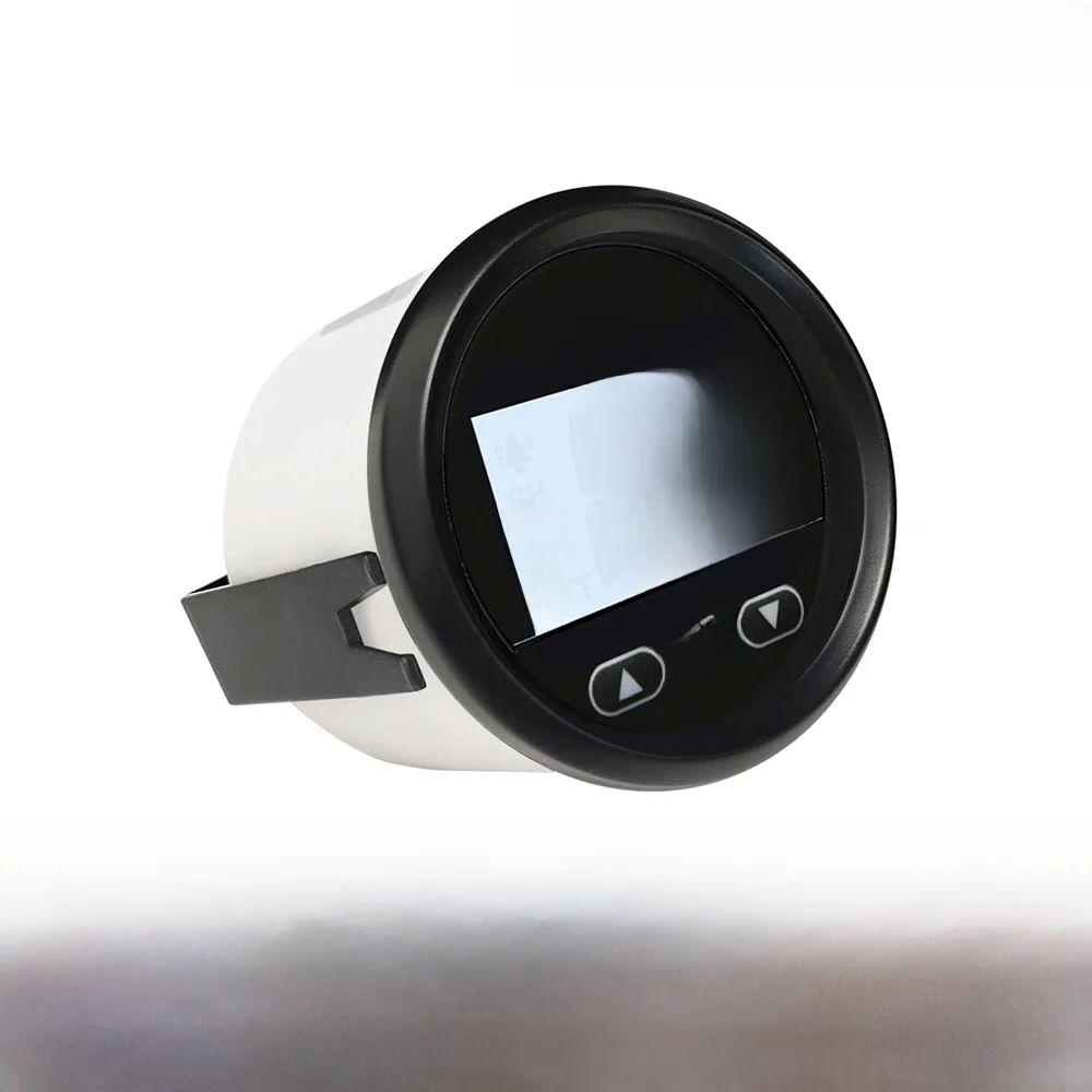 Marine 52 mm digitale dieptemeterindicator met transducer en witte achtergrondverlichting voor jachten vissersboten universeel 12V - afbeelding 2