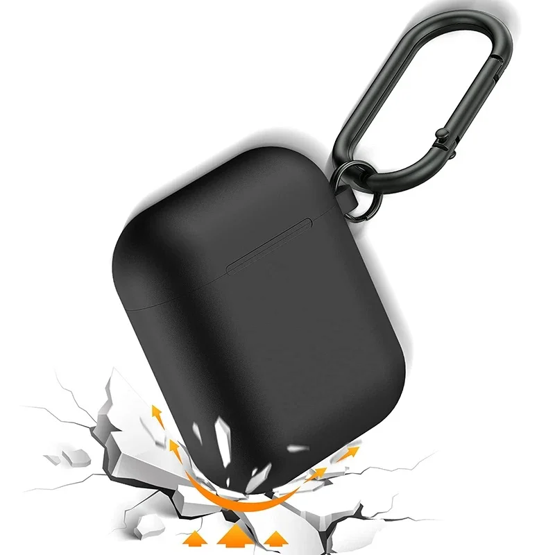 Étuis en Silicone pour AirPods 1ère 2ème génération, housse de protection pour écouteurs Bluetooth sans fil, étui pour Apple AirPods 1 2, accessoires