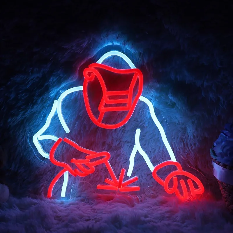Welding Neon Sign | Welder LED Neon Light Up Sign, Acrylic Wall Hanging Decor, Powered, Switch Control, Ideal for Cave Party
