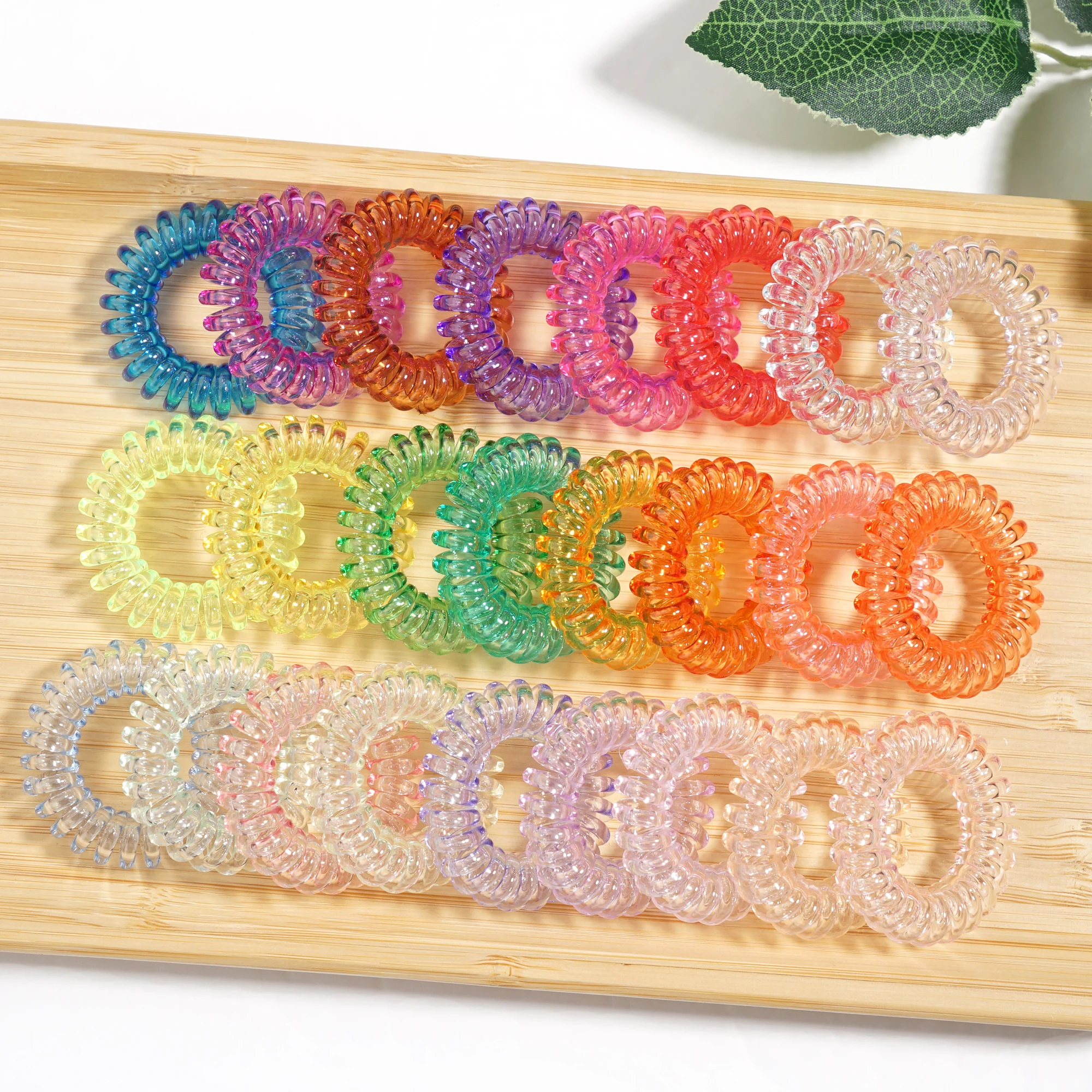 Cintas elásticas de plástico para el pelo para mujer, cintas de goma para el pelo con cordón para teléfono, accesorios para el cabello, venta al por