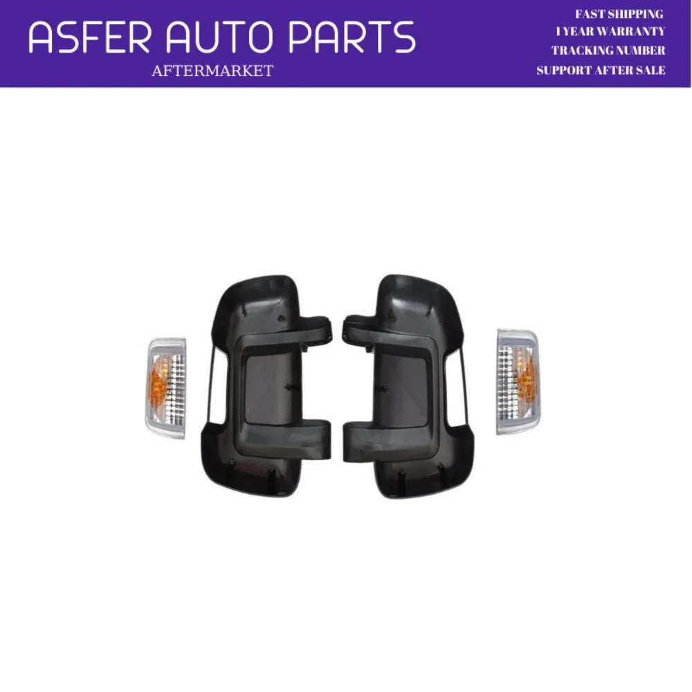 Short Mirror Caps and Yellow Signal For Fiat Ducato Boxer Jumper 06-20 LEFT RIGHT Oem 735424438