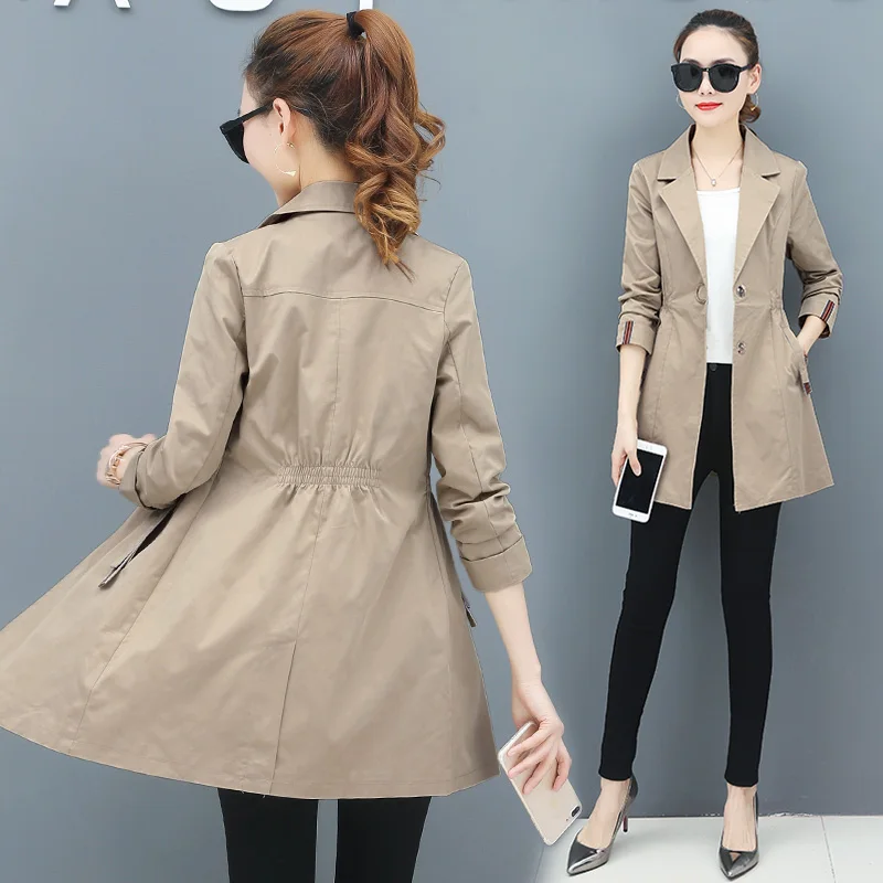 Style Ayu Women Spring and Autumn mid-long term lightweight loose casual casual casual casual summer jacket BB0109