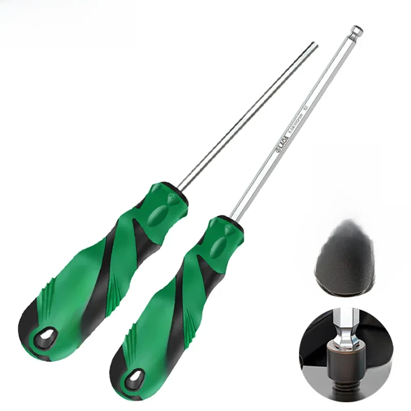 LAOA 1pc Hex head Screwdriver S2 Precision Hexagon Screwdriver Magnetic Hex Screwdriver 1.5MM/2.0MM/2.5MM/3MM/4MM/5MM/6MM