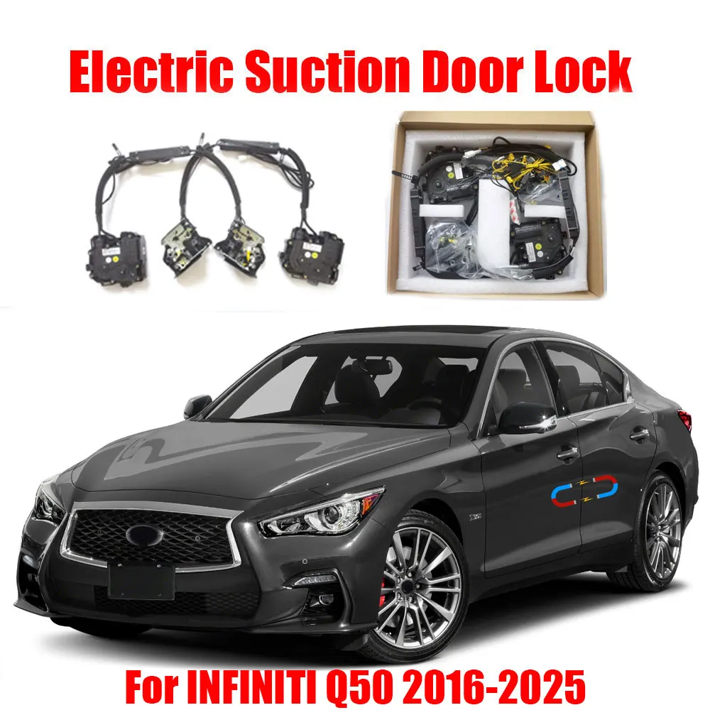 

For INFINITI Q50 2016-2025 Car Electric Suction Door Power-assisted Closing Door Soft-close Function