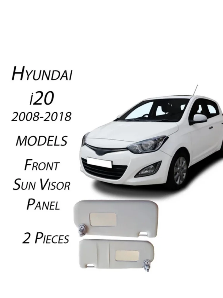 Sun Visor For Hyundai i20 Sun Protector 2008-2018 Left-Right 2 Pieces Make Up Mirror Included Car Parts