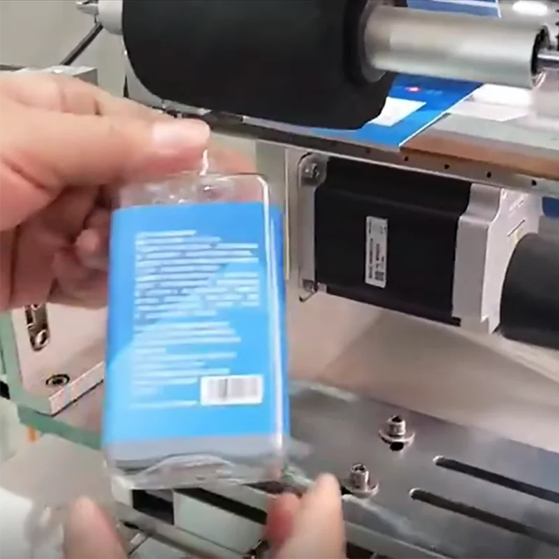 FK616 Gelas Es Krim Multifungsi Botol Kaca Persegi Mesin Pelabelan Bergulir Botol Datar Oval Mesin Label Pergantian 360 °