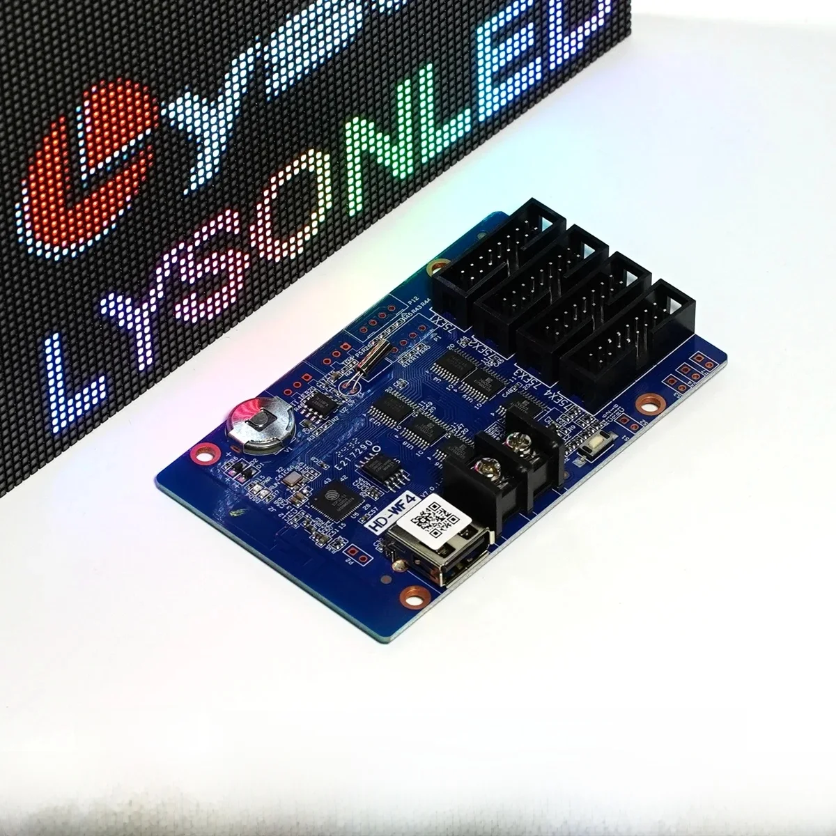 HuiDu HD-WF4 WIFI HUB75 Ports Module d'affichage LED carte de contrôle téléphone portable communiquer sans fil