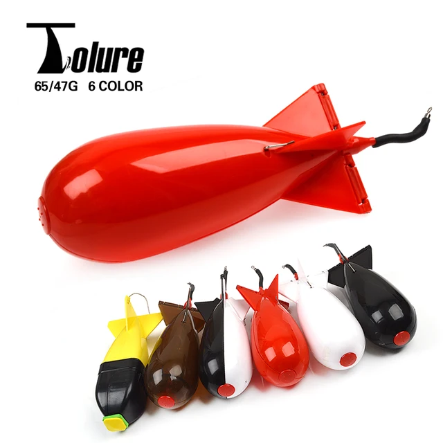 TOLU Fishing Rocket Feeder Large Small Spod Bomb Float Lure Bait Holder 2 Size Pellet Rockets Feeders Position Gear Akcesoria