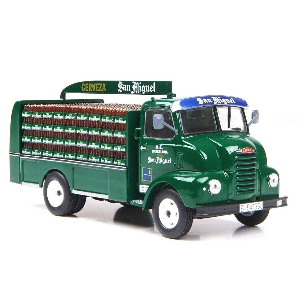 Salvat, Camión Reparto Cervezas 1967, Escala 1:43, Miniatura Diecast, Colección Vehículos De Reparto Y Servicio sin Fasciculo ni Ficha, Historia En Nuestras Carreteras, Blister Embalaje y Base Originales