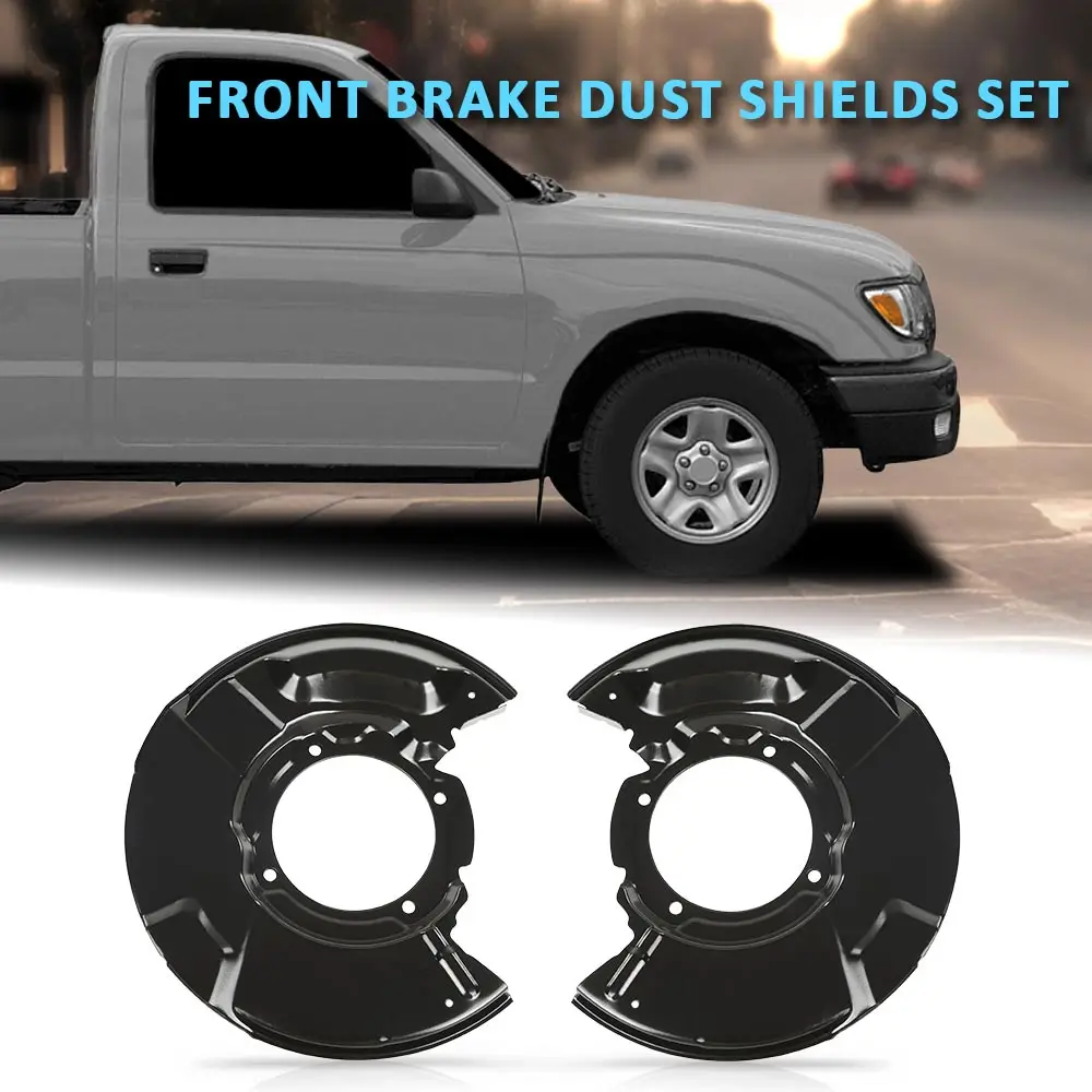 

Комплект передних тормозных пылезащитных экранов автомобиля, подходит для Toyota Tacoma 4Runner 1995-2004 годов 47703-35091, левая и правая сторона, прочный, прочный