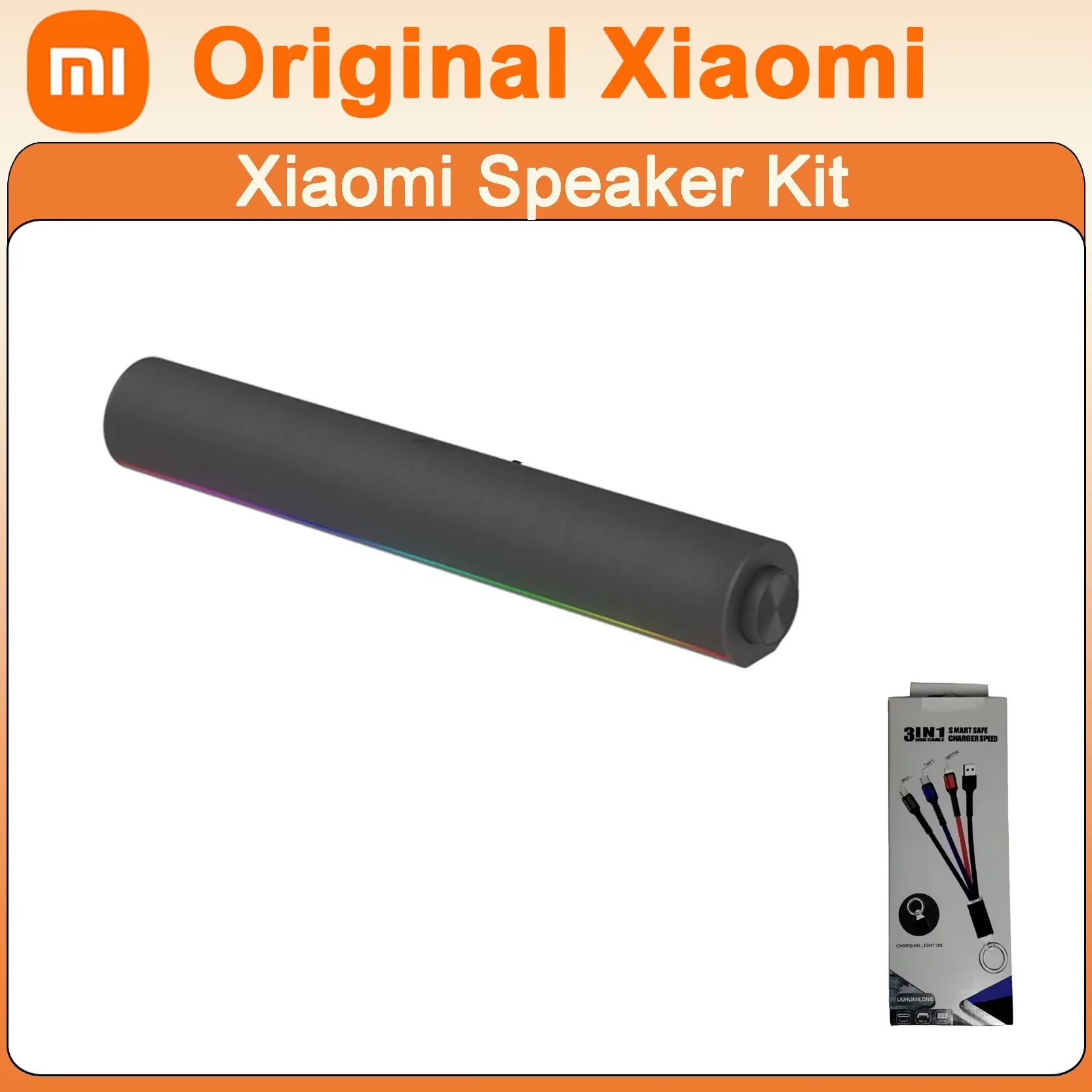 

Оригинальный компьютерный динамик Xiaomi Redmi, стереозвук двойного назначения, RGB окружающая лампа, Bluetooth 5,2, встроенная микрофонная ручка, регулятор громкости