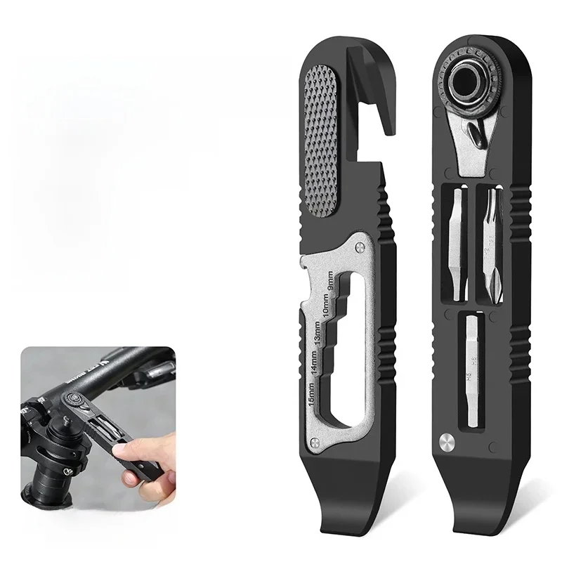 AliExpress Multifunctional Bike Repair Tool Portable Magnetic Road Bicycle Tire Lever High Strength MTB Wrench Bike Tools
