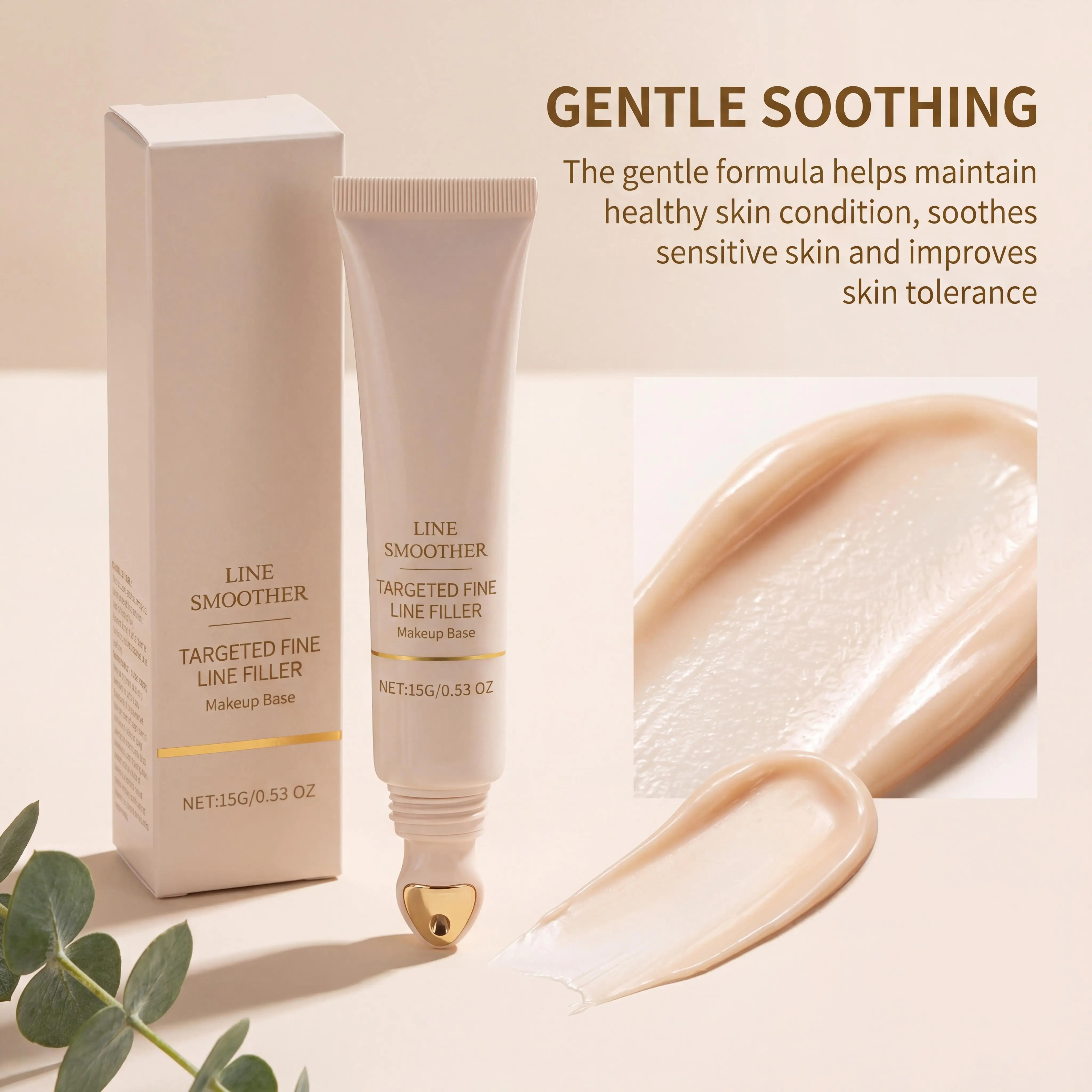 Fine Line Smoother Primer Niacinamide Vitamin C Brightening Improves Dullness Smooths Texture Blurs Pores Radiant Finish Lightweight Non Greasy Makeup Base