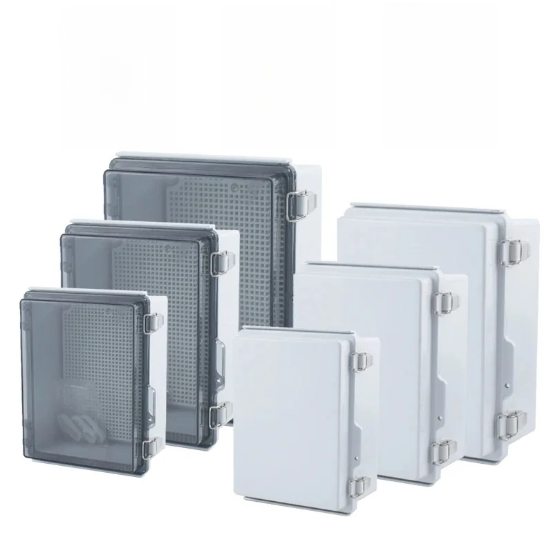 Ip67 Waterdicht Transparant Deksel Juction Box Abs Plastic Outdoor Power Distribution Box Elektronische Instrumentenkast - afbeelding 2