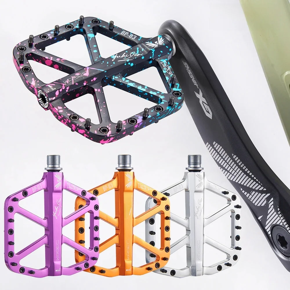 AliExpress KRSEC VS Bicycle Pedal Aluminum alloy Ultralight Seal 3 Bearing MTB Bicycle Pedals Accessories Mountain Road Bike Bearing Pedal