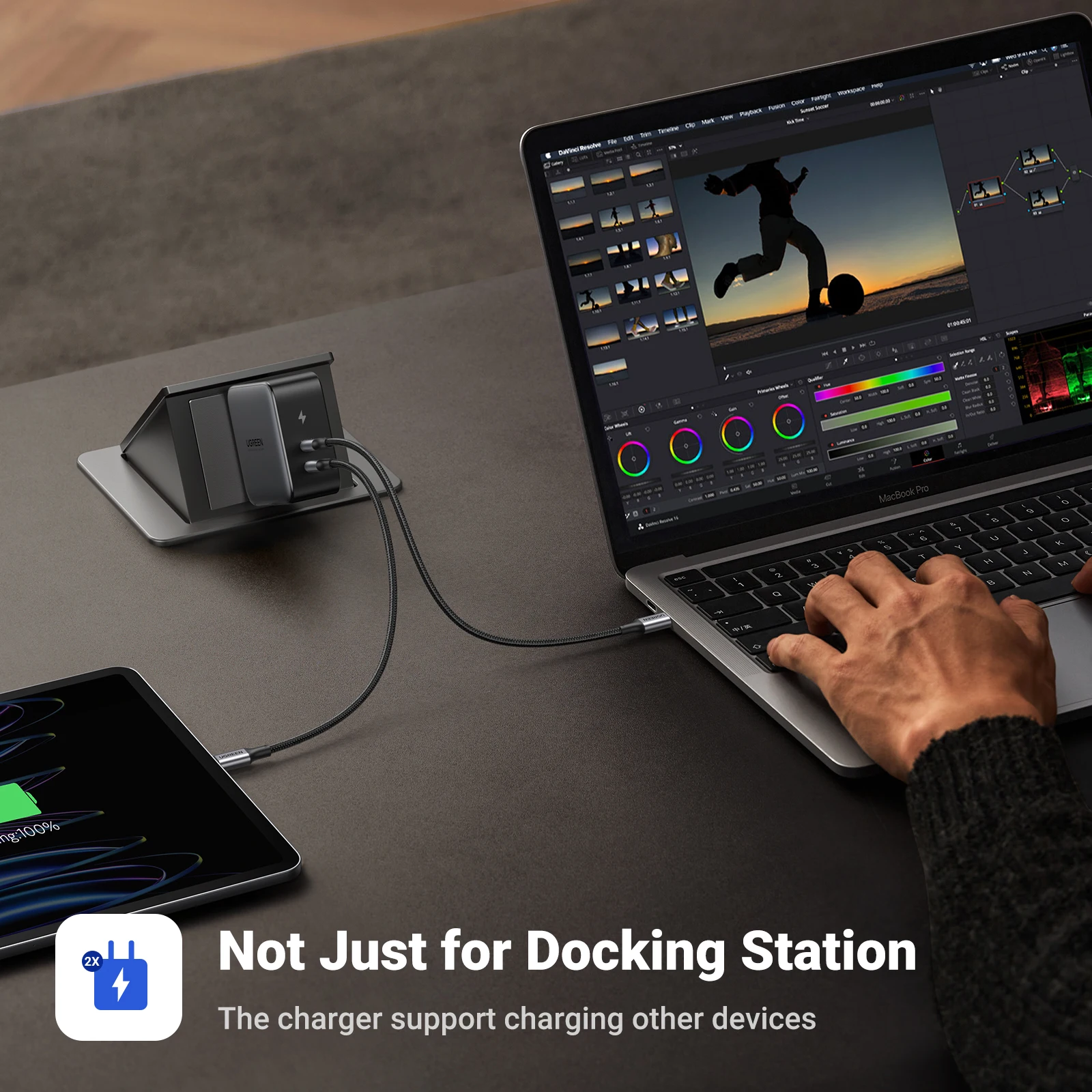 Imagem -05 - Ugreen-docking Station em Usb c a 4k60hz Hdmi Displayport Tela Tripla Rj45 Pd100w Dock para Mac os 10gbps Hub Usb 3.1