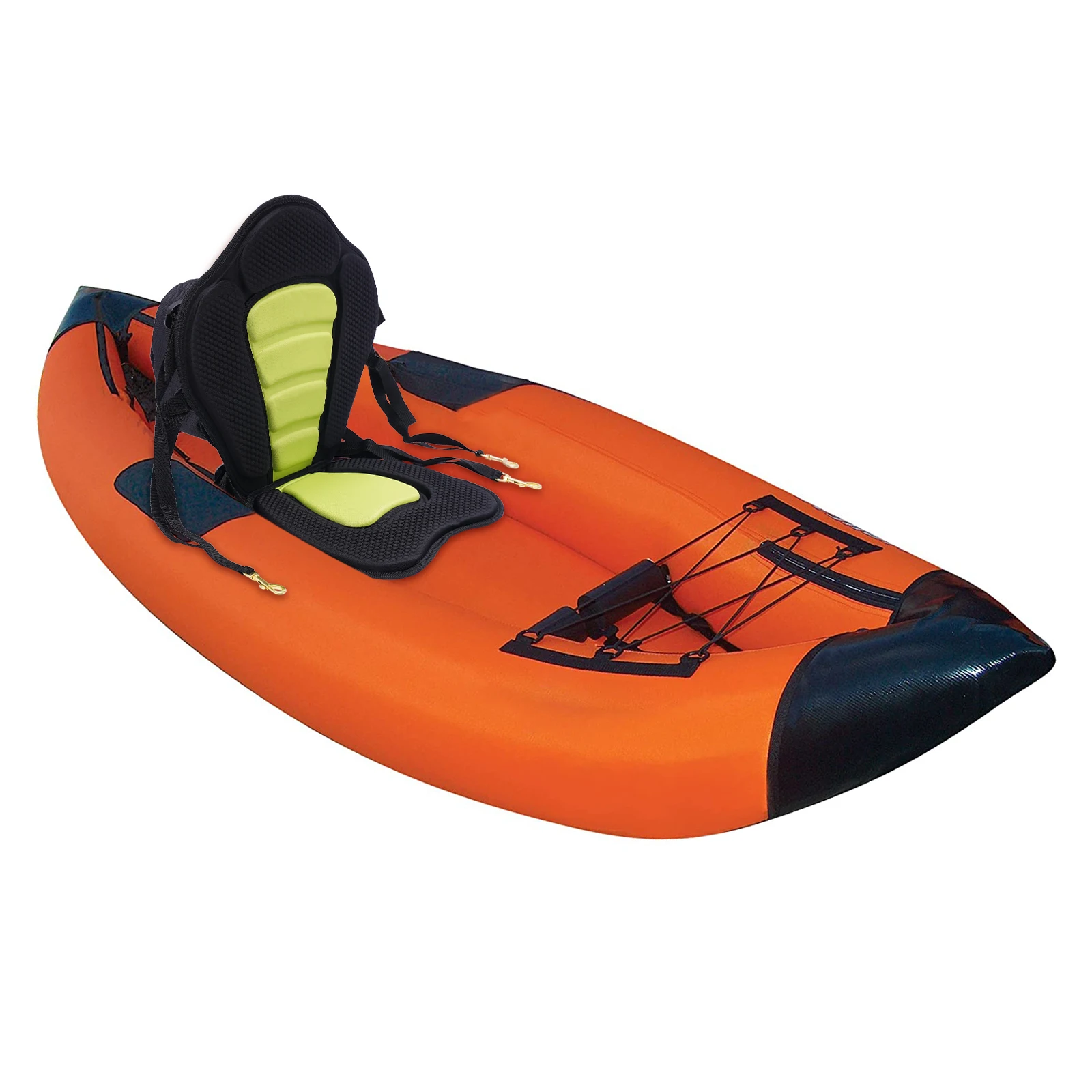 Deluxe Padded Kayak Seat Fishing Boat Seat with Storage Bag Excellent Adjustability Universal Seats for Kayaking, Canoeing