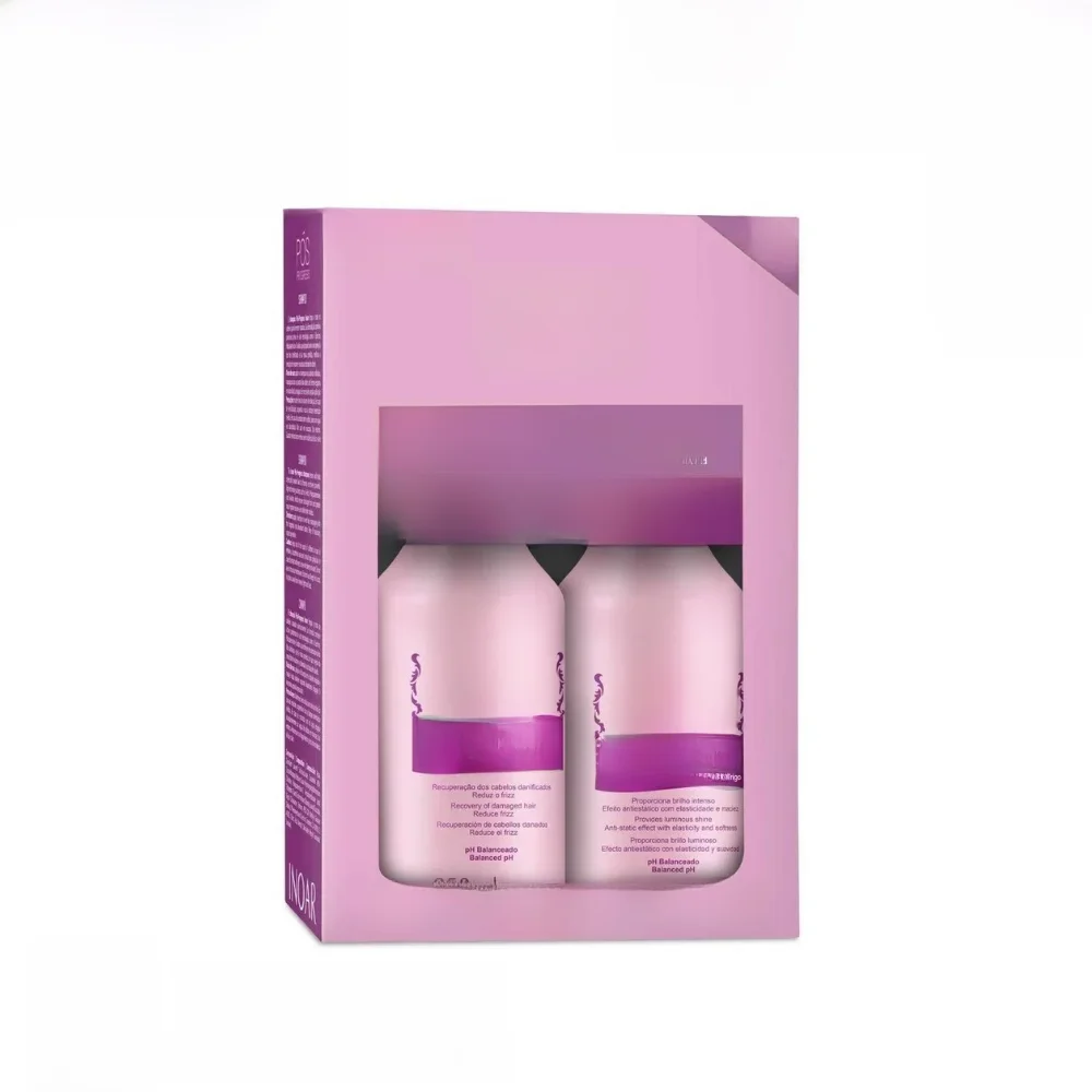 Inoar Duo POS Progress Shampoo and Conditioner Kit, 250 ml