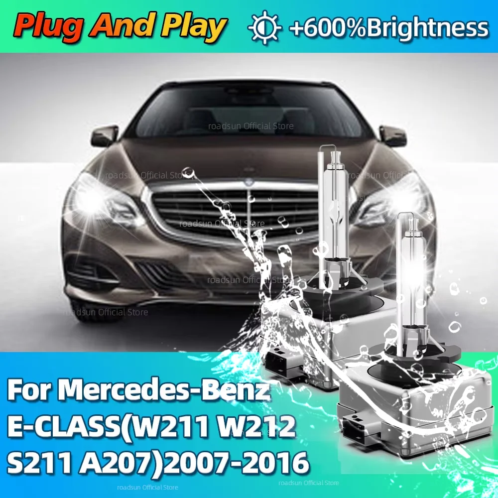 

10000LM Bright 35W D1S Xenon HID Bulbs Car Headlight For Mercedes-Benz E-CLASS W211 W212 S211 A207 2007 2008 2009 2010 2011-2016