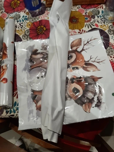 1pc 2D Flat Self Adhesive Removable Double Sided Christmas Window Clings Santa Reindeer Holly Snow Globe PVC DIY Decoration photo review
