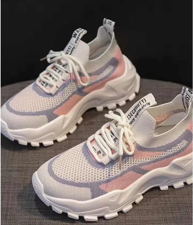 LAGOM Calzados Zapatos Deportivos Tenis Transpirable Casual Moderno Bota Ligera Suela Alta Antideslizante