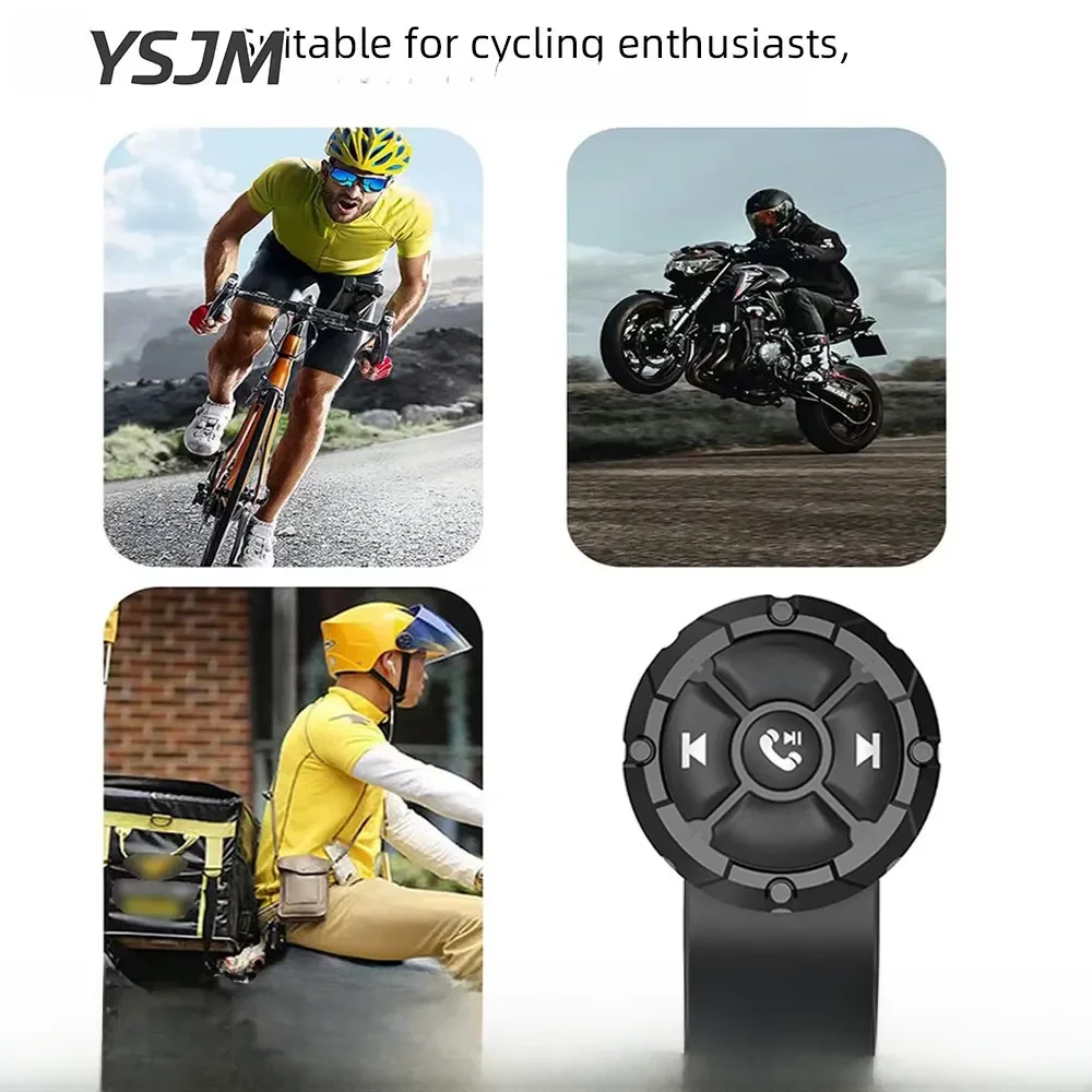 AliExpress MAIMEIMI AD Universal Motorcycle Smart Wireless Remote Control Waterproof Bluetooth-compatible Media Controller for Helmet Earphone Bike