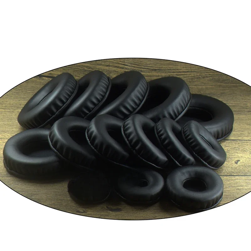 Coussinets d'oreille ronds de remplacement, pièces de réparation 50mm 60mm 65mm 70mm 75mm 80mm 85mm 90mm 95mm 100mm 110mm, manchon pour écouteurs