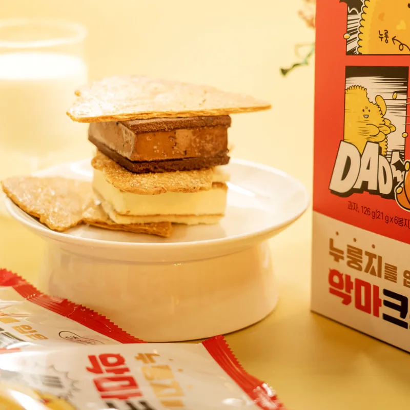 바삭 달콤 크로와상 크룽지 간편 개별 소포장 1box 21g 6봉