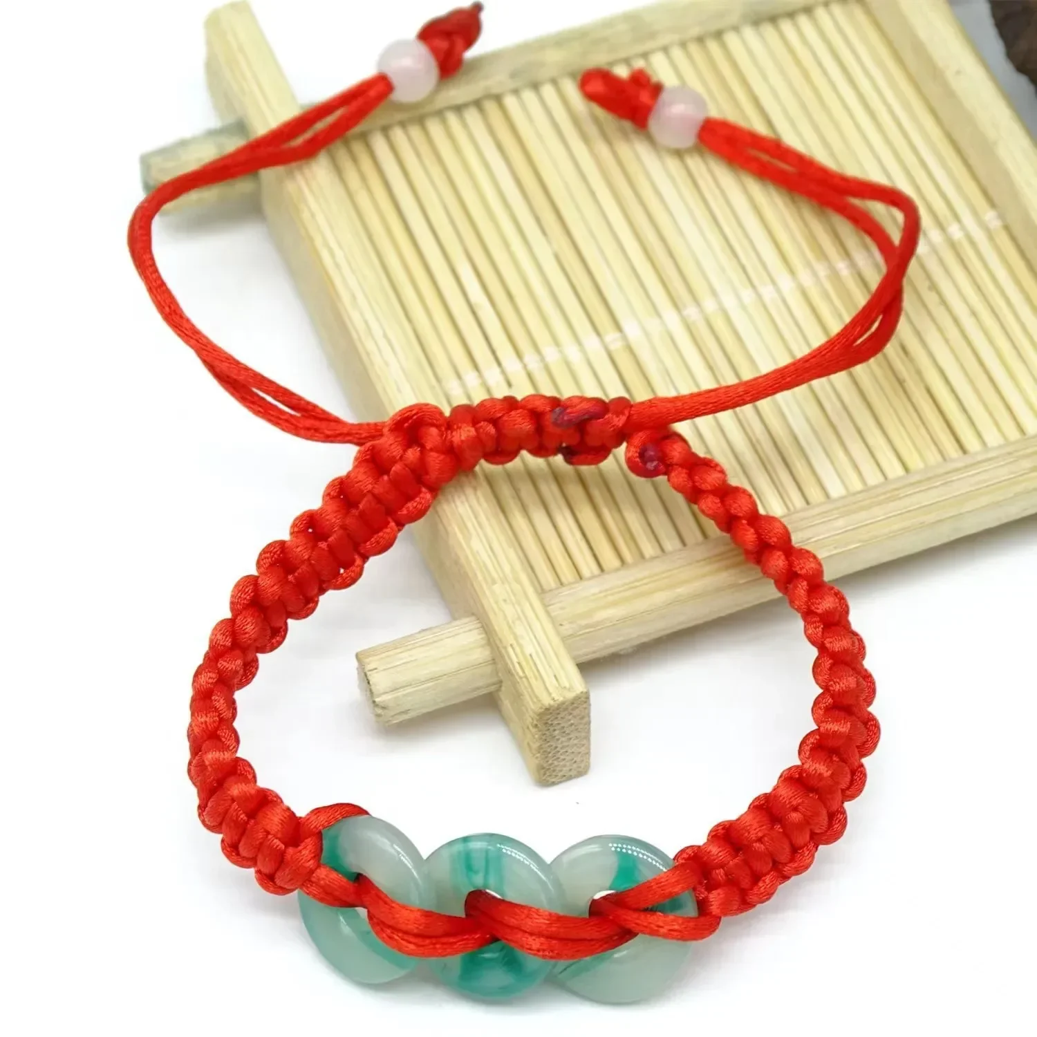 Bracelet beignet en Jade véritable, pierre d'agate et de calcédoine, amulettes Talismans pour hommes et femmes, cadeaux, bijoux naturels Vintage