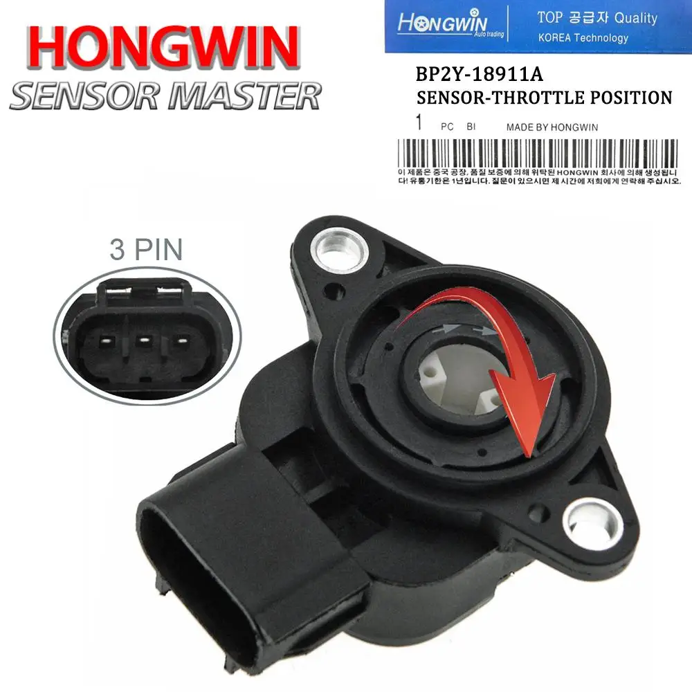 New Throttle Position Sensor TH318,BP2Y18911A,TPS457,TPS6062,BP2Y-18-911A For Mazda Protege Miata Kia Sephia 1997-2005 1.6L 1.8L