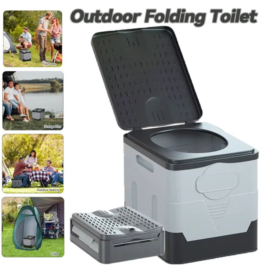 Portable Folk canvas for Outdoor Camping Potty for Adult selfdriving Travel energy canvas for children covered Design Seat canvas