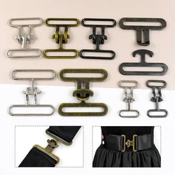 2/3/5Pcs Meetee 20/40/50mm Metal Belt Buckles Clothes Bag Strap Clasp Webbing Adjuster Hooks DIY Leather Hardware Accessories
