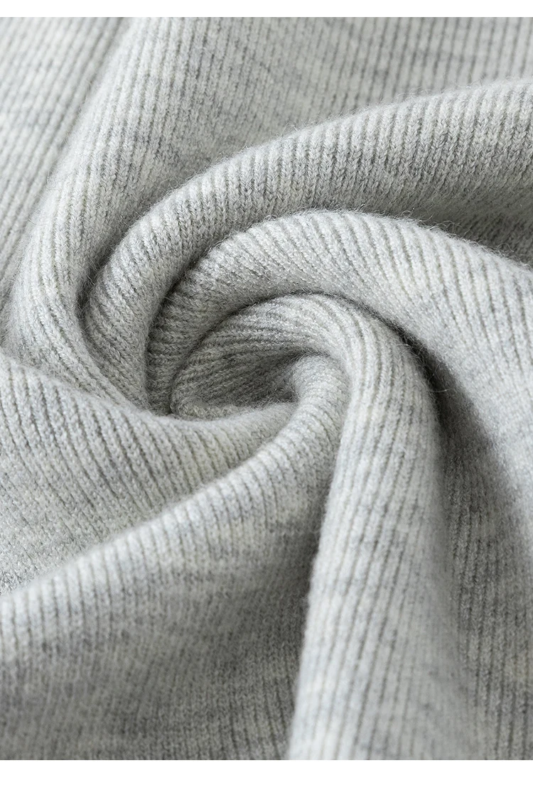 MZ62004 Damen Kaschmir-Mischung Kurzarm-Strickoberteil mit Stehkragen, Weich Strukturierter Pullover für Arbeit und Alltag, Herbst 2026 – Detail 20
