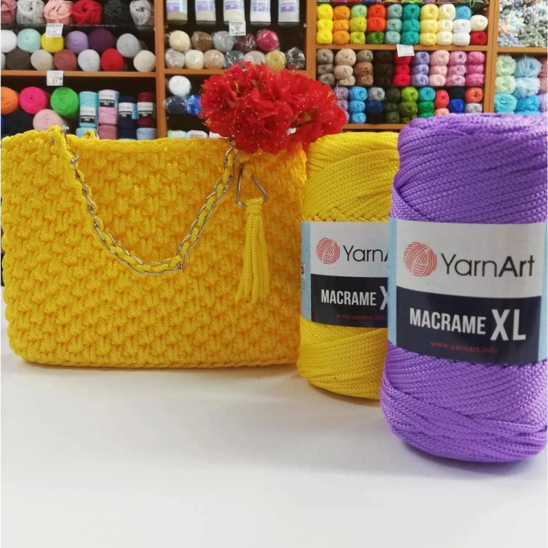 Yarnart Macrame XL 250 Gr 130 Mt Polyester Yarn Handmade Knitting Crochet String Thread Amigurumi DIY Home Accessories Ornaments