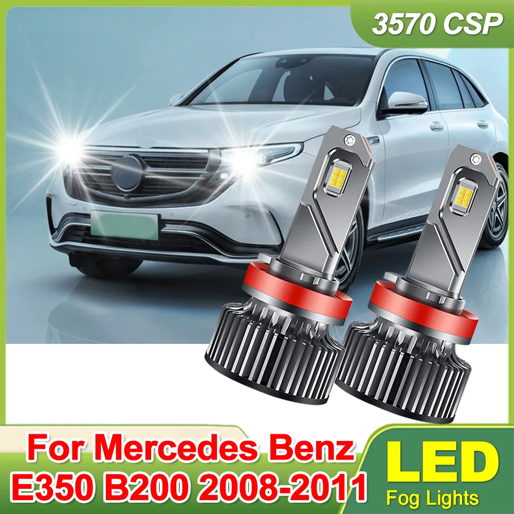 

H8 H9 H11 LED Fog Light Bulbs DRL 360 degree Fog Bulbs 6000K Plug&Play front fog lamp For Mercedes Benz E350 B200 2008-2011