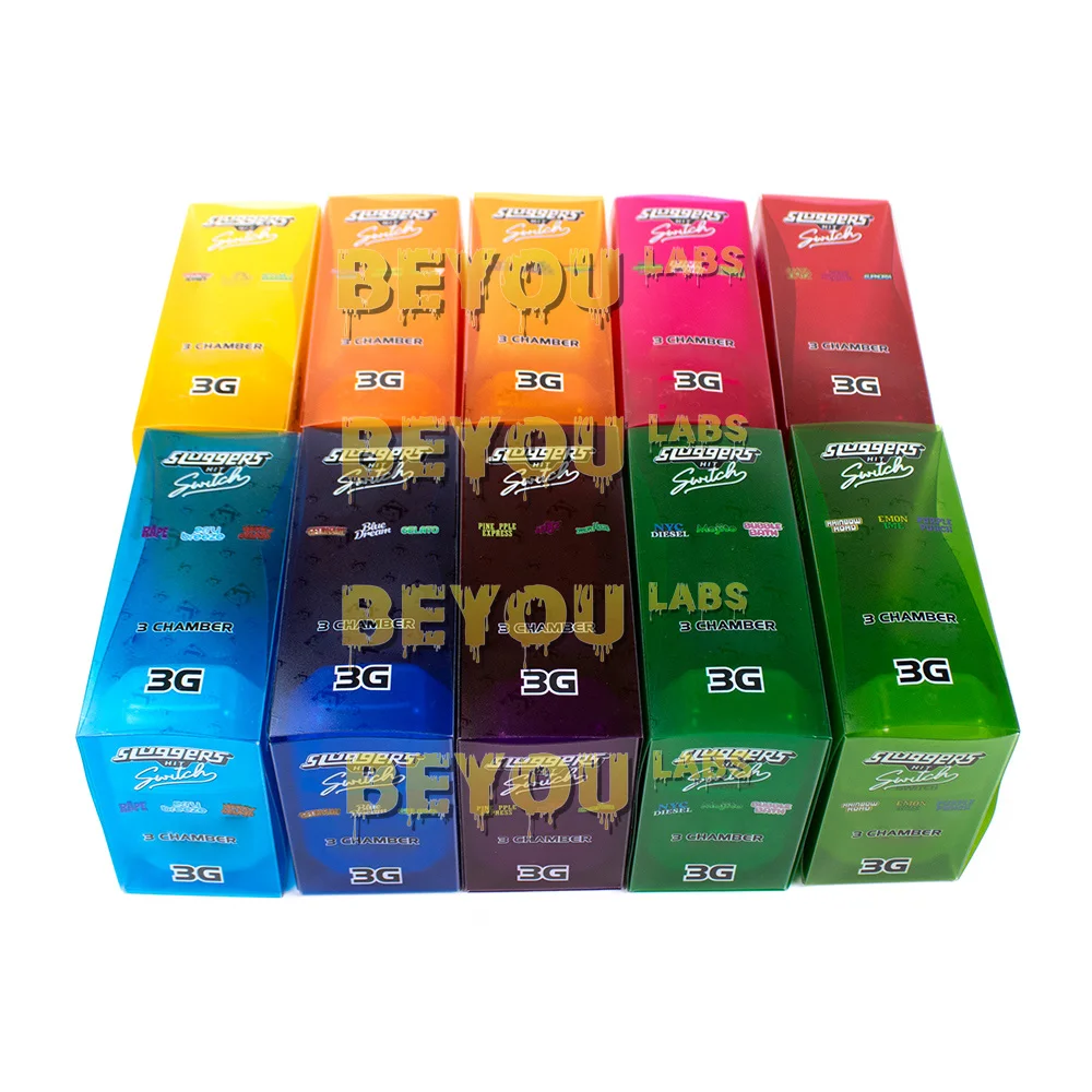 3 Chamber Plastic Cartridge Storage Box 1+1+1 Macaron Colors Laser Card 10 Styles Display Screen Metal Carrying Hand Container