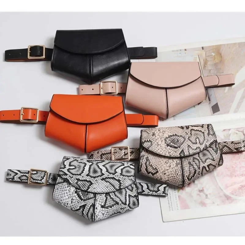Damska torba na talię w kształcie serca Torby na pasek Marka Projektant Fanny Pack PU Skórzana torba na klatkę piersiową Moda Mała torebka na biodra — zdjęcie 2