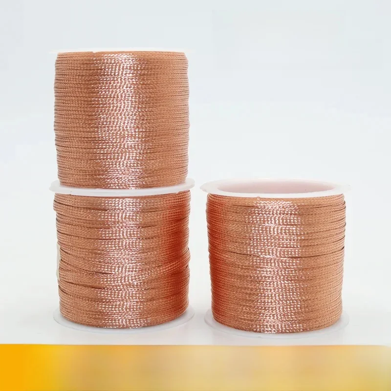 Długość 15M 8M Drut miedziany 2.0/2.5/3.0mm Rozlutowywanie Siatka Oplot Taśma Odpalacz Knot Drut Spawalniczy Cyna PCB BGA Narzędzie do lutowania — zdjęcie 2