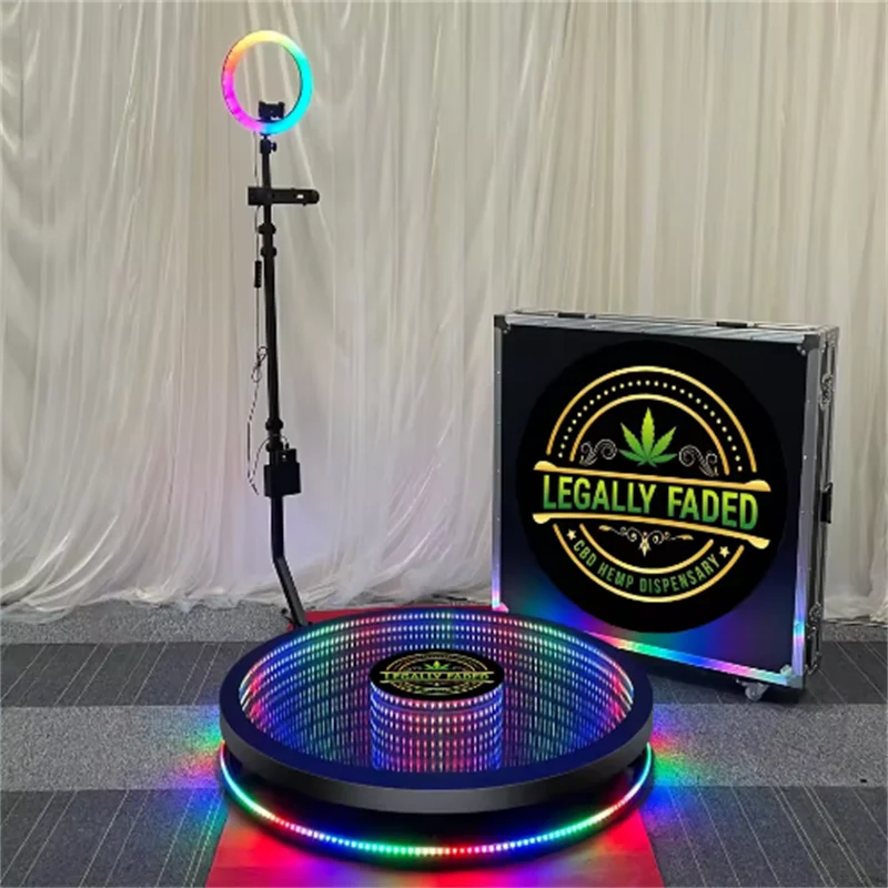 

360 degree panoramic photo booth with flying box, customizable logo, portable automatic 360 degree panoramic video booth for par