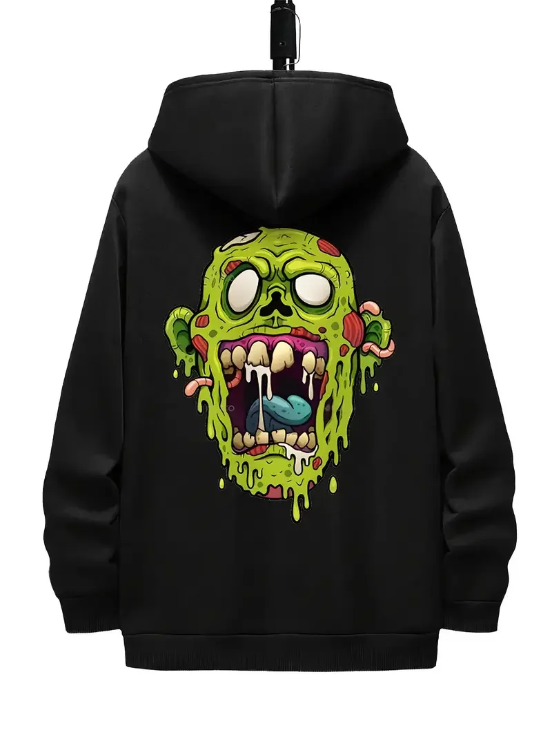 New men's high quality hooded sweatshirts, creative printed men's street sweatshirts, y2k clothing