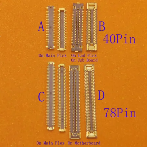 Зарядная док-станция с USB-портом, 20-100 шт., разъем FPC для Samsung Galaxy A52, 4G, Φ, A526, A526F, A525F, FD, A525, разъем на плате 78Pin
