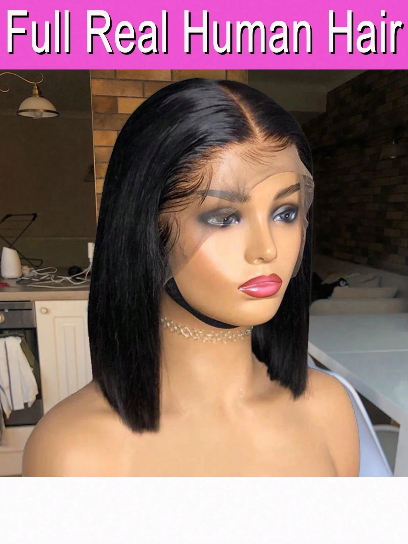 

Парики с HD-кружевной передней частью 13x4, 100% натуральные человеческие волосы, прямые парики-боб натурального цвета, парики с кружевной передней частью из натуральных волос для женщин