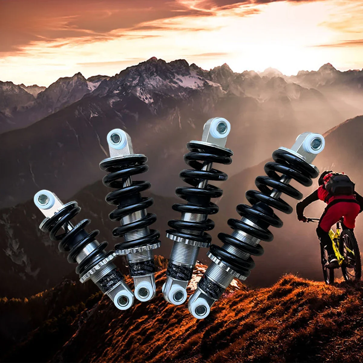 AliExpress EXAform EXA Form 260 Rear Shock Absorber Suspension Shocks Spring KS Durable MTB Bicycle Mountain Bike 125 150 165 190mm