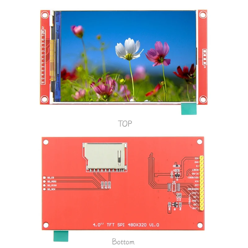 4.0 inci SPI layar sentuh TFT modul LCD 4.0 "ST7796S Driver 480X320 Pixel layar sentuh tampilan warna Comaptible dengan Arduino IDE