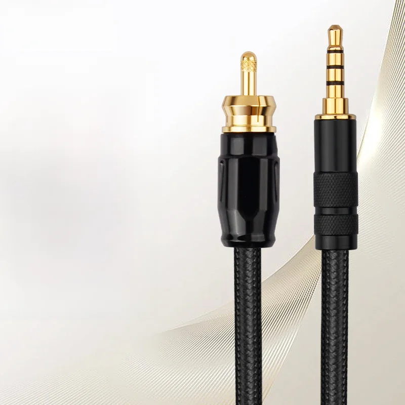 HIFI 3,5 mm 4-biegunowy do RCA SPDIF koncentryczny cyfrowy kabel audio HiFi kino domowe do wzmacniacza dekoder XiaoMi SPDIF kabel koncentryczny — zdjęcie produktu 7