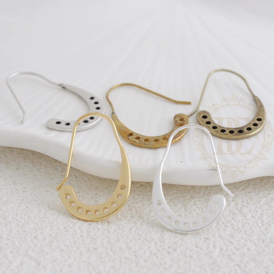 DIY Supply-2 قطعة من مكونات القرط المصنوعة من النحاس الصلب - غير منتظمة 32.9 × 21.5 مم (4921C-8)