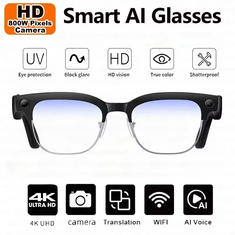 2026 Smart Glasses with Camera & AI Recognition image