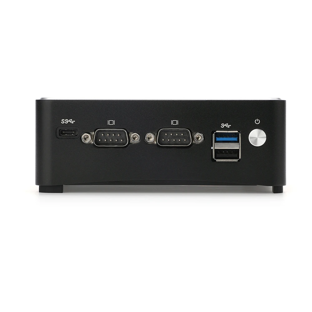 Perangkat keras Firewall, VPN,HUNSN RS50,Intel Celeron J4125, alat keamanan jaringan, PC Router, AES-NI, 2xI211,4USB,2COM, tipe-c, 2HDMI